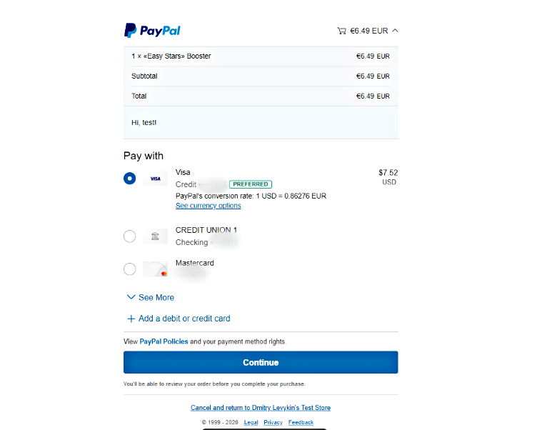 как пополнить paypal с карты sparkasse